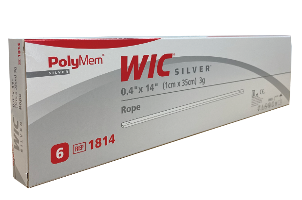 PolyWic Silver 多功能管條形版敷料(含銀)