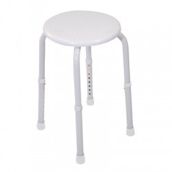 Aidapt可調高圓型沐浴椅（白色）