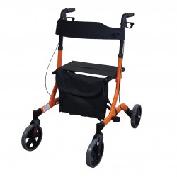 Aidapt 豪華超輕折疊4輪式助行車 - 橙色