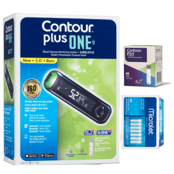 Ascensia Contour Plus One 血糖機套裝 