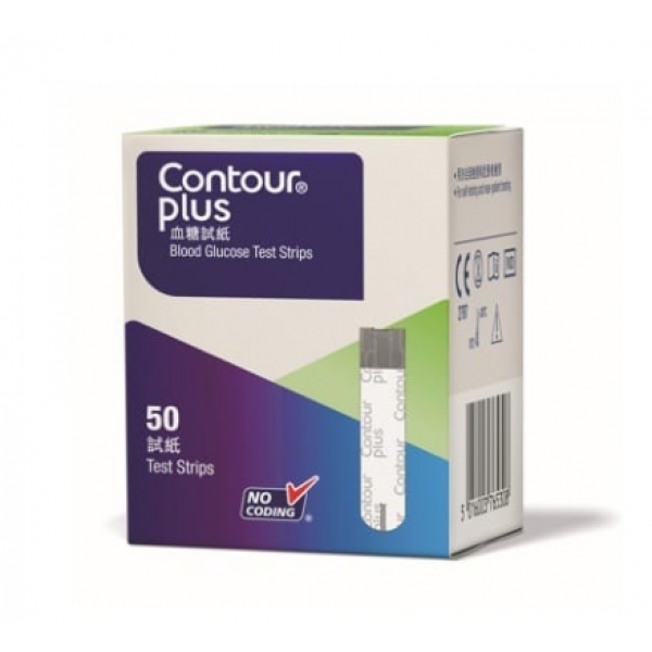 Ascensia Contour Plus 血糖試紙 (50塊/盒)