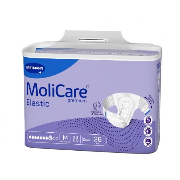 Molicare安加適®彈性金裝夜用加強版成人紙尿片(中碼)(26片裝)