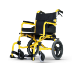 Karma 輕型鋁合金輪椅帶手剎車 (黑黃色細輪)