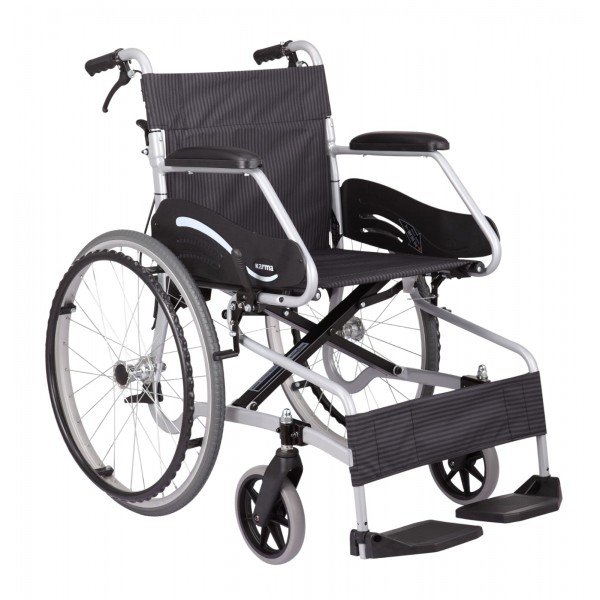 Karma 輕型鋁合金輪椅帶手剎車 (黑色 大輪)